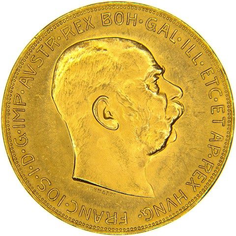 100 Corone d'oro Austria Francesco Giuseppe